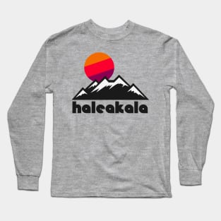 Retro Haleakala ))(( Tourist Souvenir National Park Design Long Sleeve T-Shirt